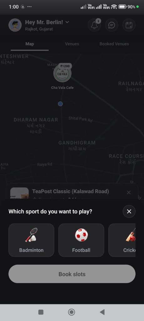 Squadd app screen