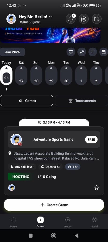 Squadd app screen